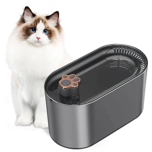 3L Automatic Cat Water Fountain with Triple Filter & LED Low-Water Alert