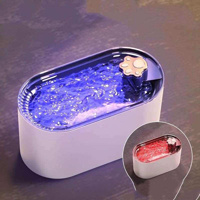 3L Automatic Cat Water Fountain with Triple Filter & LED Low-Water Alert