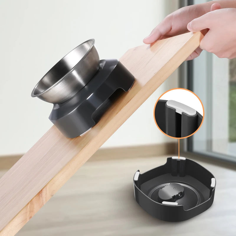 Elevated Cat Bowls 15 Tilted Cat Food and Water Bowls with Stainless Steel Pet Feeding Bowls for Cats and Small Dogs
