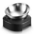 Elevated Cat Bowls 15 Tilted Cat Food and Water Bowls with Stainless Steel Pet Feeding Bowls for Cats and Small Dogs