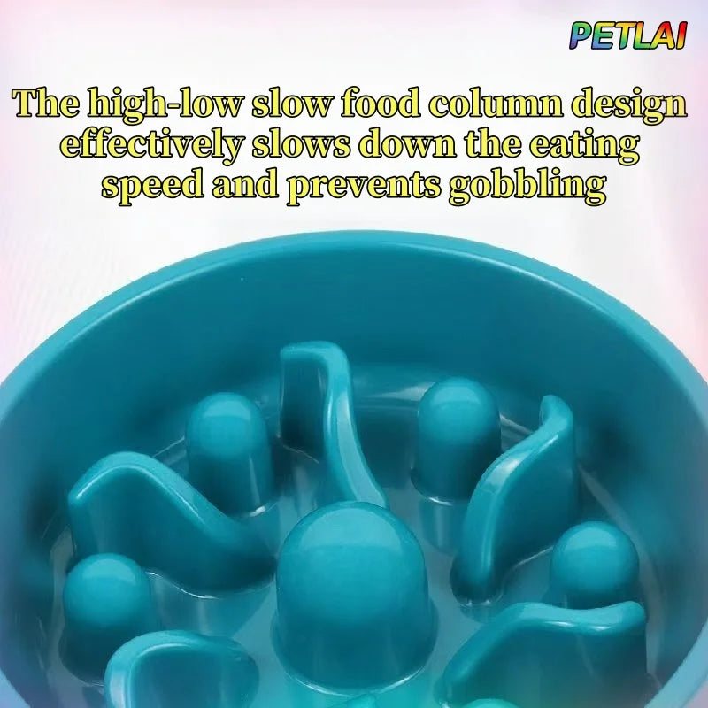 Puzzle Slow Feeder Dog Bowl – Anti-Bloat, Non-Slip & Easy to Clean