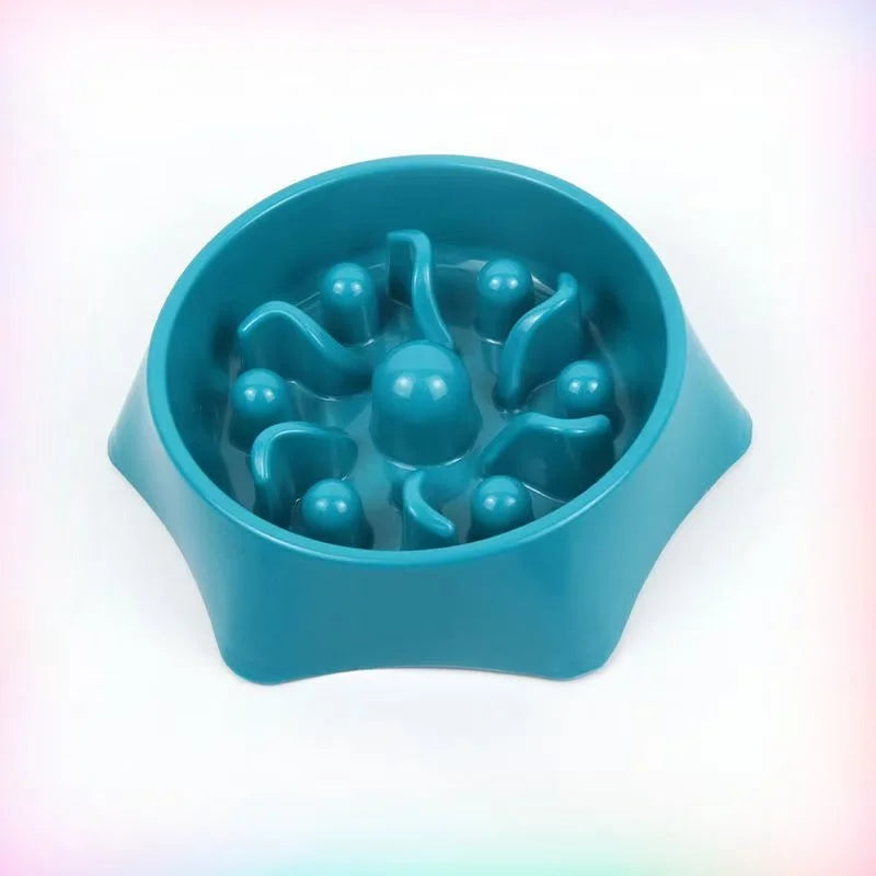 Puzzle Slow Feeder Dog Bowl – Anti-Bloat, Non-Slip & Easy to Clean