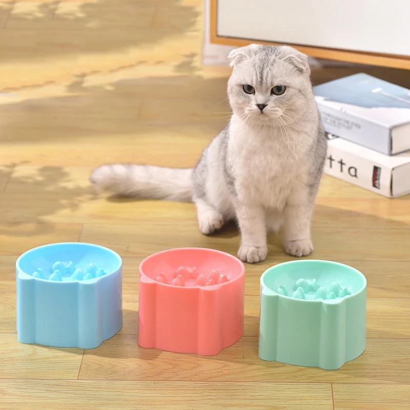 Anti-Choke Elevated Pet Bowl – Neck Protection Feeding Dish for Dogs & Cats