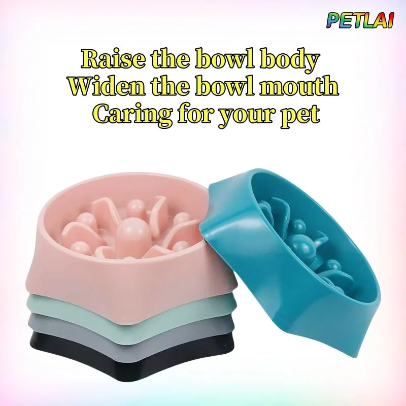 Puzzle Slow Feeder Dog Bowl – Anti-Bloat, Non-Slip & Easy to Clean