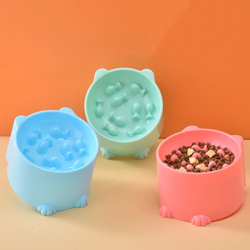Anti-Choke Elevated Pet Bowl – Neck Protection Feeding Dish for Dogs & Cats
