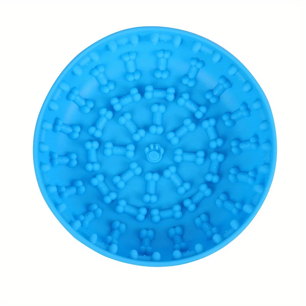 Silicone Lick Mat & Slow Feeder Bowl – Suction Base, Anti-Tip & Massage Texture