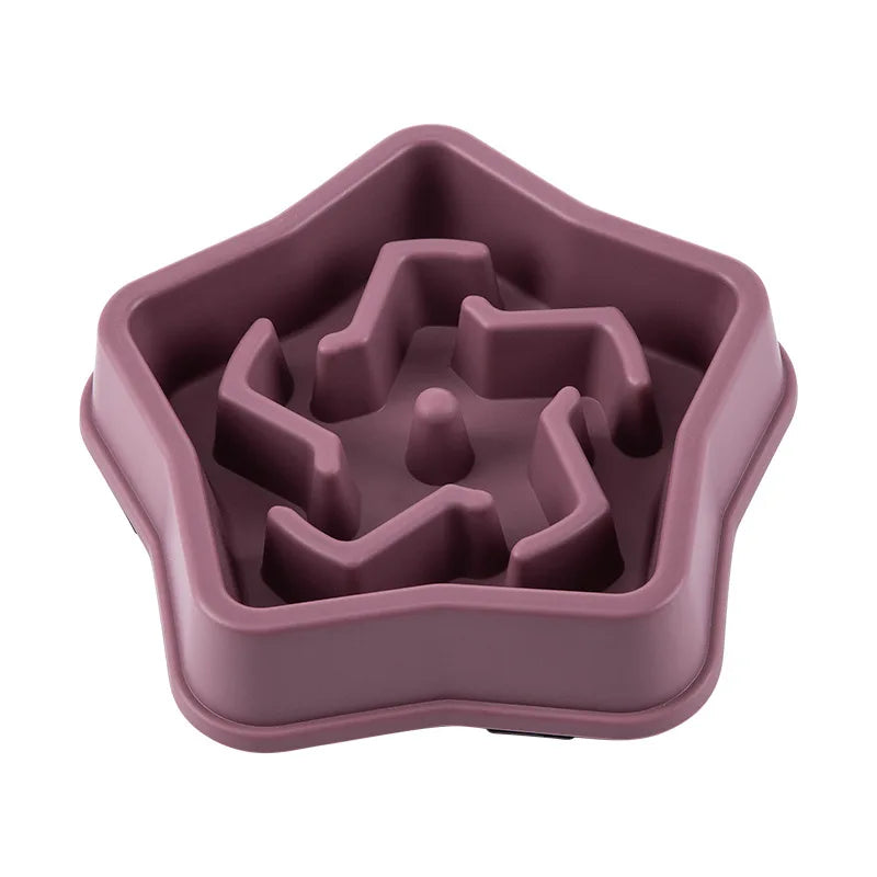 Round Slow Feeder Bowl for Cats & Dogs – Anti-Choke, Non-Slip, Multiple Colors