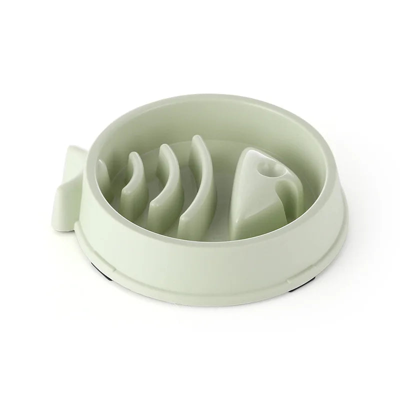 Round Slow Feeder Bowl for Cats & Dogs – Anti-Choke, Non-Slip, Multiple Colors