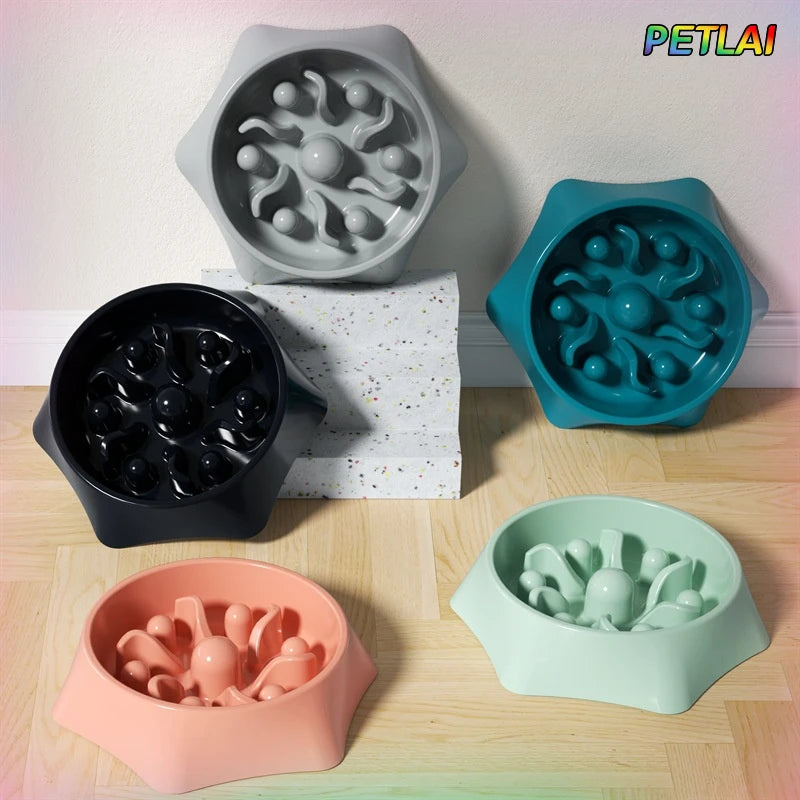 Puzzle Slow Feeder Dog Bowl – Anti-Bloat, Non-Slip & Easy to Clean