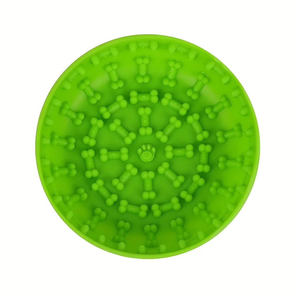 Silicone Lick Mat & Slow Feeder Bowl – Suction Base, Anti-Tip & Massage Texture