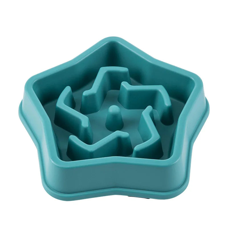Round Slow Feeder Bowl for Cats & Dogs – Anti-Choke, Non-Slip, Multiple Colors