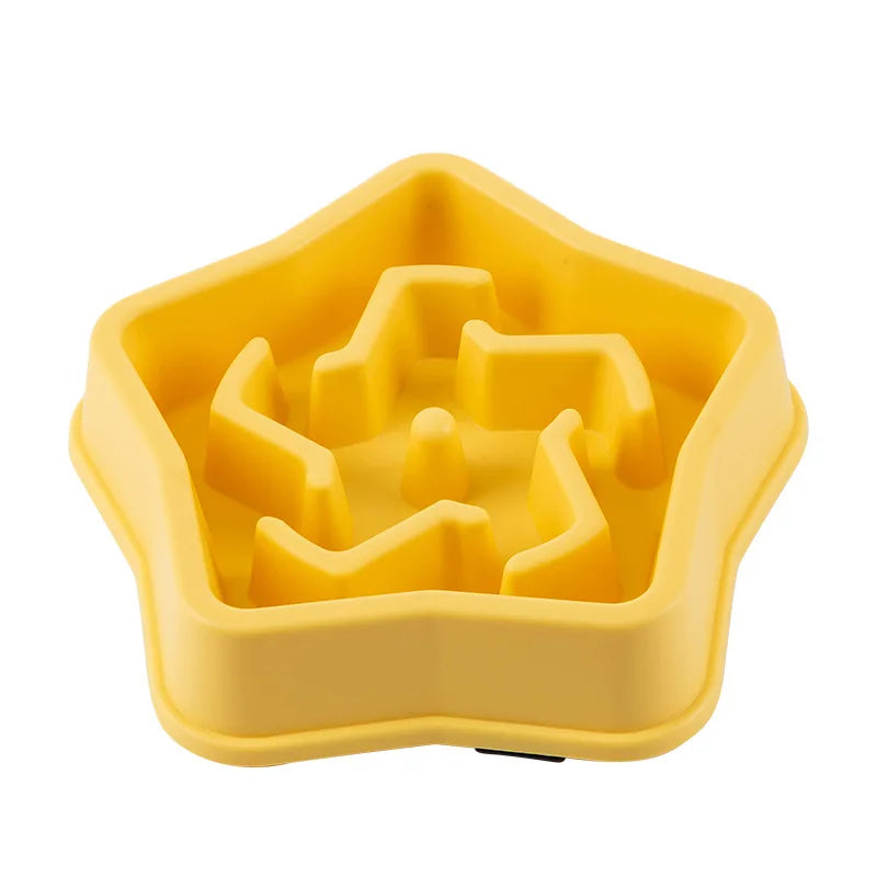 Round Slow Feeder Bowl for Cats & Dogs – Anti-Choke, Non-Slip, Multiple Colors